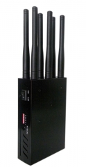 6 Antennas All-In-One Handheld GSM DCS 3G 4G LTE WINMAX WiFi Jammer