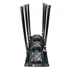 Drone signal jammer up to 500m, 6-band RC2.4G 5.8GHz 433/315/868/916MHz/GPS/GLONASS L1L2 jammer