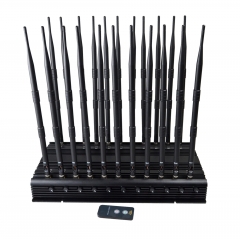 World First 22 Antennas Wireless Signal Jammer For Full Bands 5GLTE 2G 3G 4G Wi-Fi GPS LOJACK Output Power 42Watt With Infrared Remote Control(EU & AU Version)
