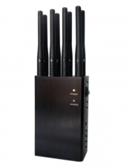 4W High power 8 antennas portable 2G 3G 4G CellPhone GPS WiFi Jammer