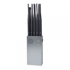 10 Antennas CellPhone GSM 4G WIFI GPS RF 315/433/868 Lojack Signal Jammer/Blocker