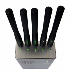 5 Antenna Portable Mobile Phone Jammer ,GPS Jammer and WiFi Jammer