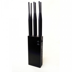 Plus Portable 6 Antennas GSM 2G 3G 4G Cellphone Jammer & WIFI 2.4GHz Jammer up to 30m