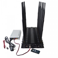 World First 22 Antennas Wireless Signal Jammer For Full Bands 5GLTE 2G 3G 4G Wi-Fi GPS LOJACK Output Power 42Watt With Infrared Remote Control(US &South American Version)