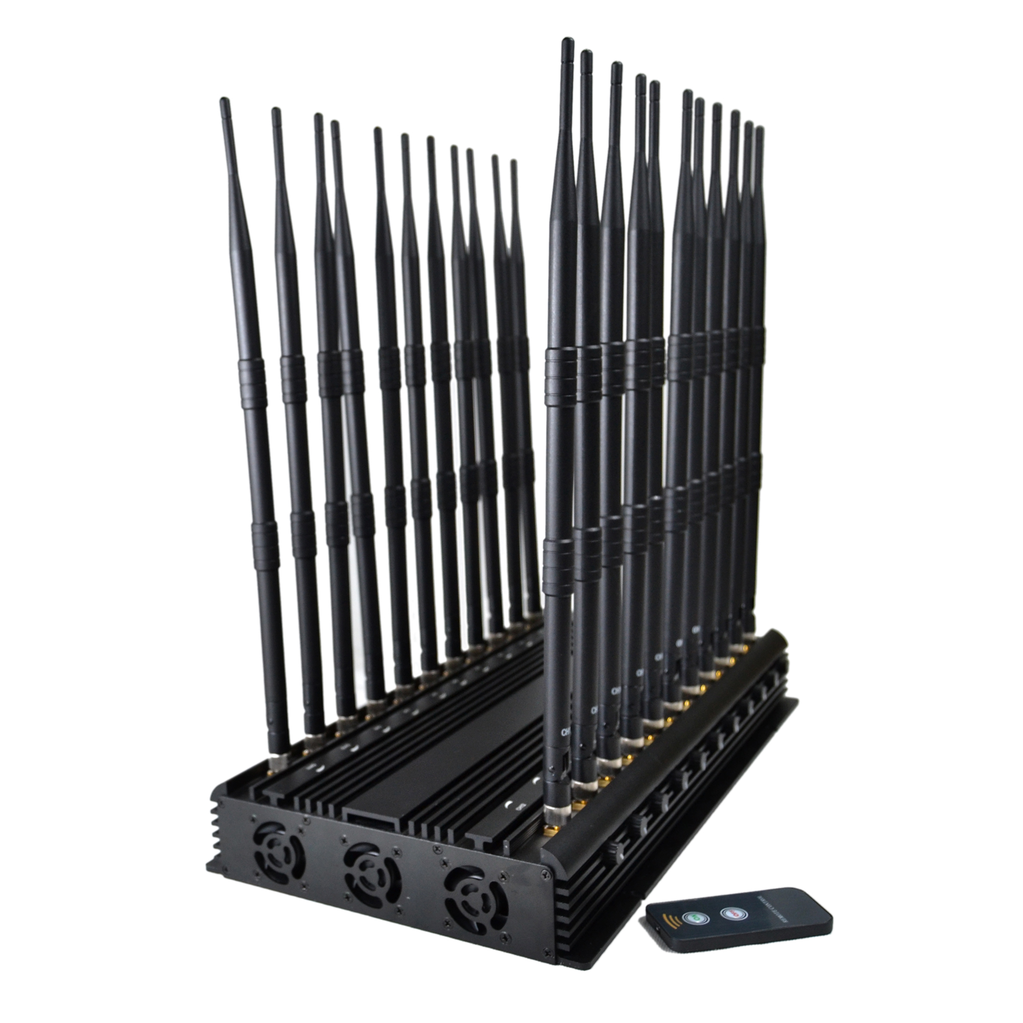 World First 22 Antennas Wireless Signal Jammer For Full Bands 5GLTE 2G 3G 4G Wi-Fi GPS LOJACK ...