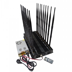 Adjustable Desktop 18 Bands All-In-One 5G WIFI Cell Phone Signal Jammer up to 70 M