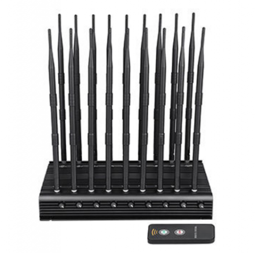 Adjustable Desktop 18 Bands All-In-One 5G WIFI Cell Phone Signal Jammer up to 70 M