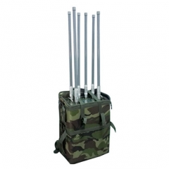 Backpack Drone Jammer with High Power,6-band WiFi GPS up to 500m/Built-in Battery/UAV Signal Jammer