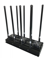 8 Bands UAV Drone Signal Jammer, Block RC2.4G 5.8GHz 433 315 868 916 MHz GPS&GLONASS L1L2 Jammer up to 500m
